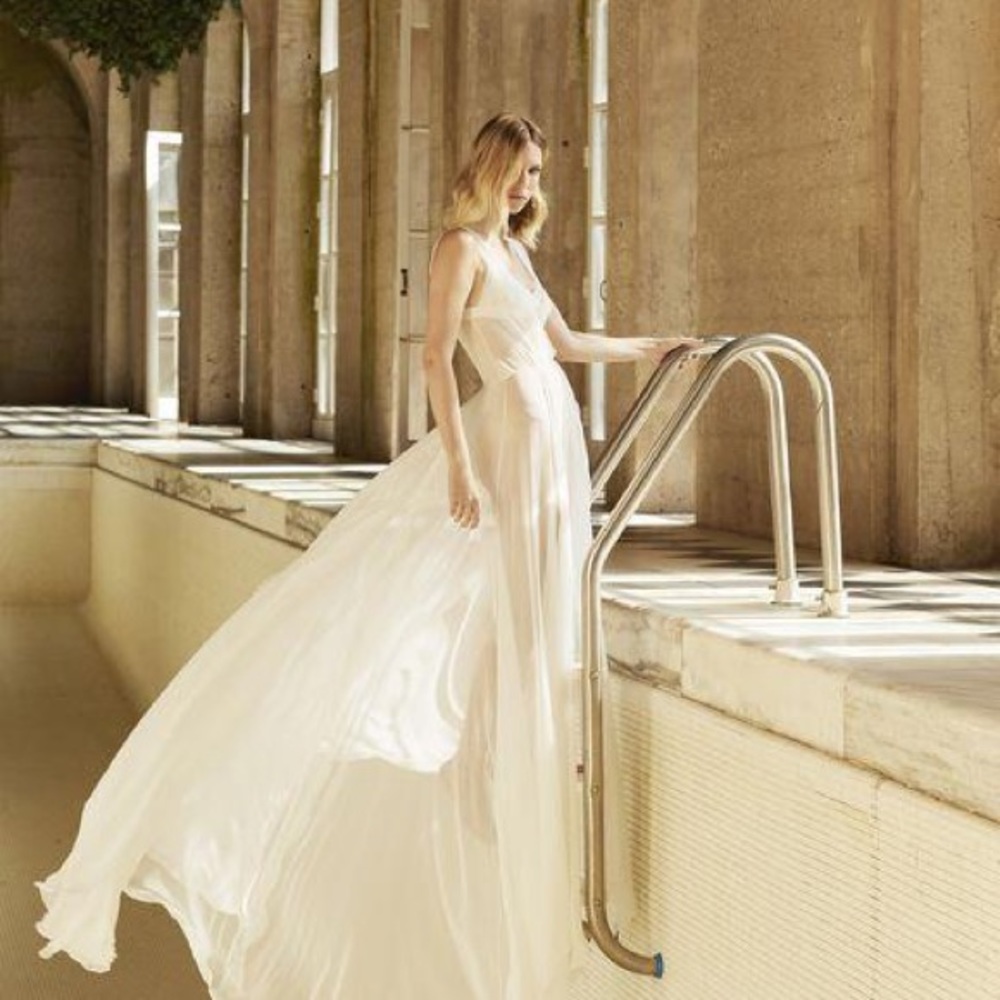 Danielle Frankel Wedding Dress - Rena Gown. Two layers, can be worn separately!